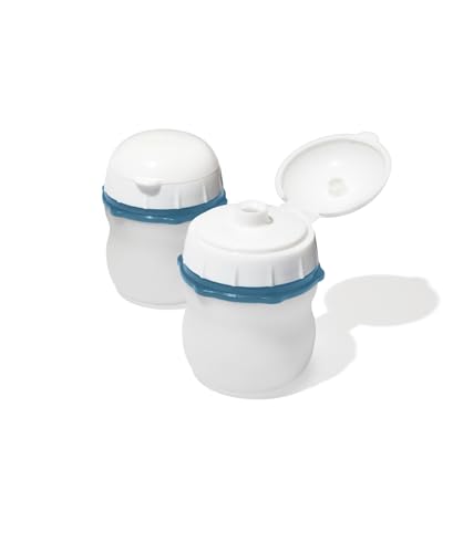 OXO Good Grips Silicone Squeeze Bottle 2-Pack - 2.3oz, Ocean Blue