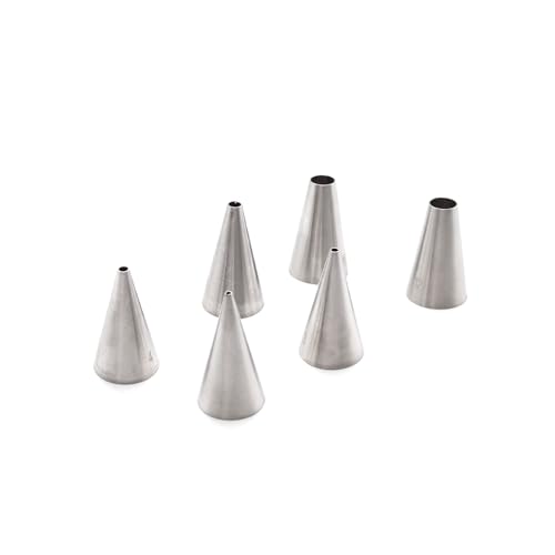 WINDAWNKE 9-Piece Large Stainless Steel Piping Tips Set for Cake Decorating