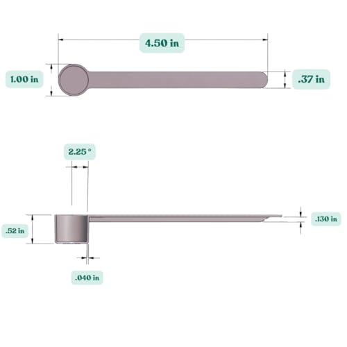 Long Handle Plastic Measuring Spoon – 1 Teaspoon (5 mL) BPA-Free