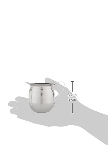 Winco Stainless Steel Bell Creamer - 8 Ounce Coffee Service