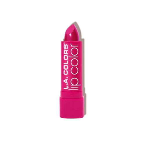 L.A. Colors Moisturizing Lipstick Hot Pink CML544 with Vitamin E