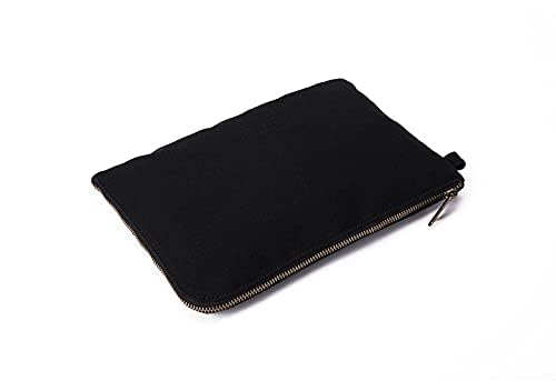 YONBEN Cotton Canvas Cosmetic Travel Zipper Pouch Storage Bag