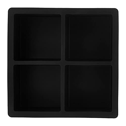 Amazon Basics Silicone Ice Cube Trays - Set of 2, 4.25" x 4.25"