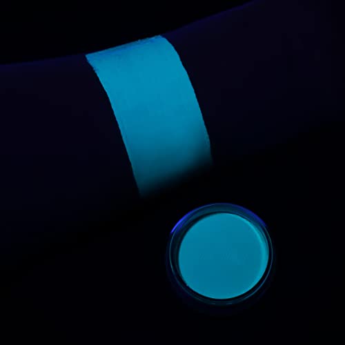 Mysense UV Blacklight Neon Face Paint and Water Activated Eyeliner Teal