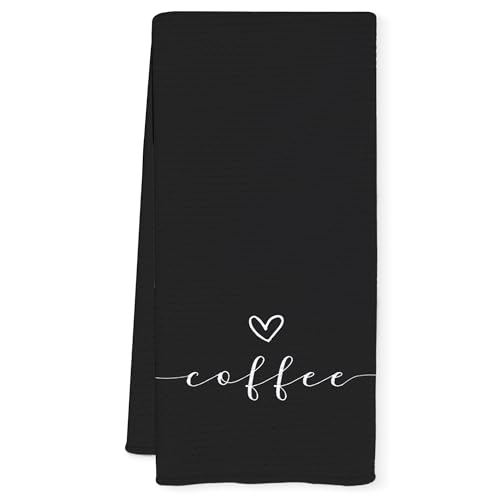Decorative Coffee Bar Towel Set - 16x24 Inch Kitchen & Home Decor
