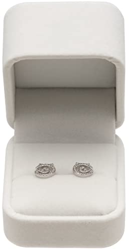 White Velvet Single Ring Box for Engagement, Wedding & Gifts