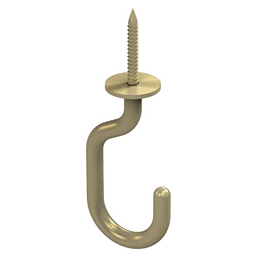 National Hardware Modern Ceiling J Hook 3-11/32 in Brushed Gold Pack of 1