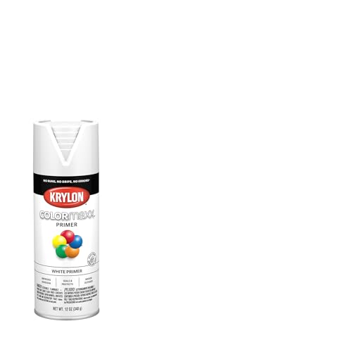 Krylon ColorMaxx White 12 Oz. All-Purpose Spray Paint Primer - Pack of 1
