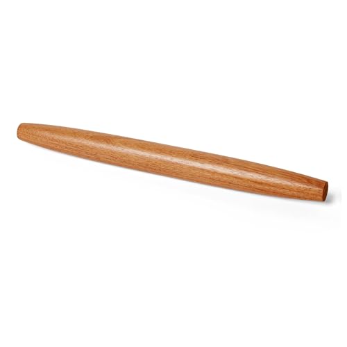 Amazon Basics Acacia Wood French Rolling Pin - 17 in, Nonstick