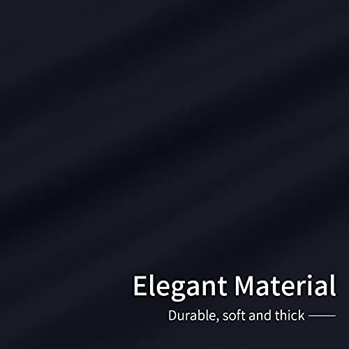 Easy-Going Navy Blackout Curtains, Thermal Insulated, 42x63 in, 2 Panels