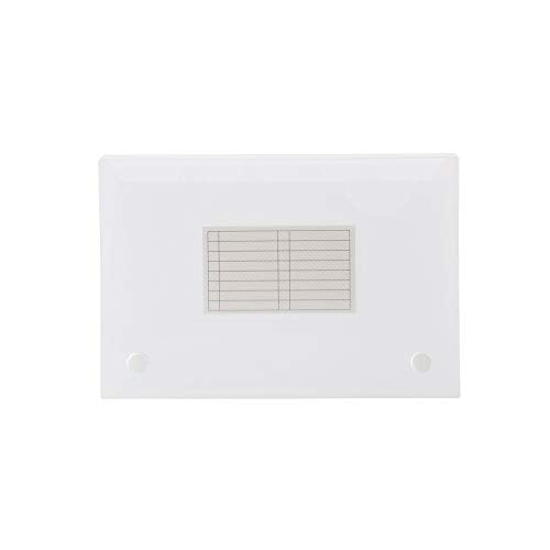 Filexec 5x8 Index Card Case, Clear, Pack of 2 with Dividers