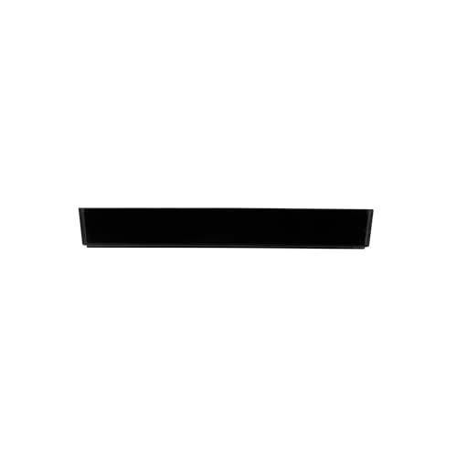 Restaurantware 5.2 x 1.8 Inch Mini Tasting Plates 100 Disposable Rectangle Plastic Plates - Durable Stylish Black Plastic Hors D'oeuvre Serving Plates For Desserts Or Appetizers At Parties
