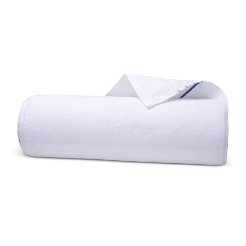 Hzesyd Oversized Turkish Cotton Hand Towel - 20x39 Inch White Luxury Towel