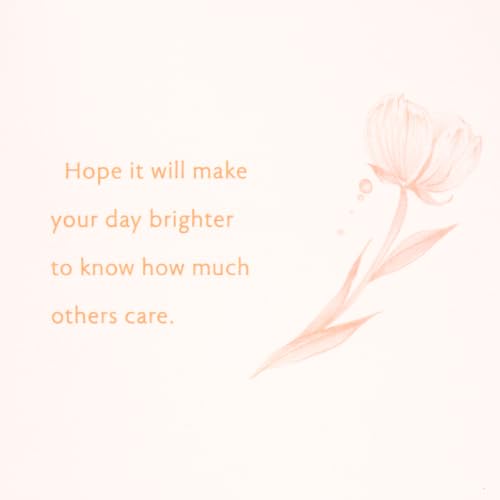 Hallmark Thinking of You Card - Brighten Your Day Flower Pattern, 5x7.2 Inches, Includes Envelope