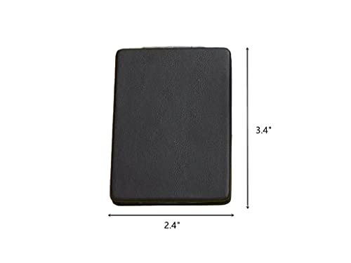 BIMIGET Compact Pocket Mirror, Black Double-Sided Travel Makeup Mirror