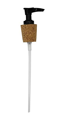 Creative Hobbies Black Lotion Pump Dispensers with Cork Stoppers (5 Pack)