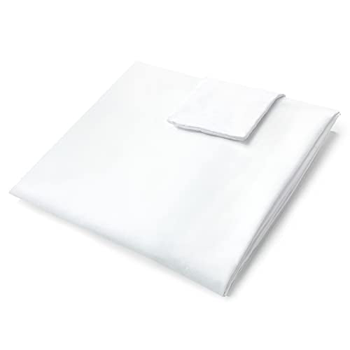 Vekkia King Size Bed Wedge Pillow Replacement Cover - 76"x10"x6", White