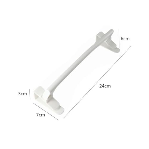 Kopida Over-the-Cabinet Towel Bar Rack, 2 Pack, White Plastic Kitchen Holder