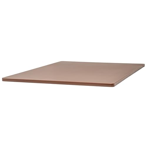 Winco 18" x 24" Commercial Plastic Cutting Board, Brown, NSF Certified