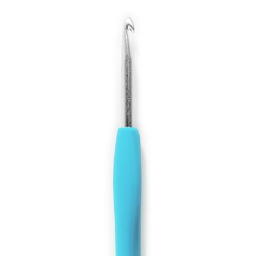 Clover Amour Crochet Hook - 4.5mm (Size 7) - Ergonomic Blue Handle