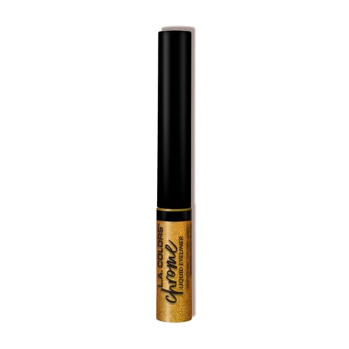 L.A. Colors Chrome Liquid Eyeliner Liquid Gold CLE804 Waterproof