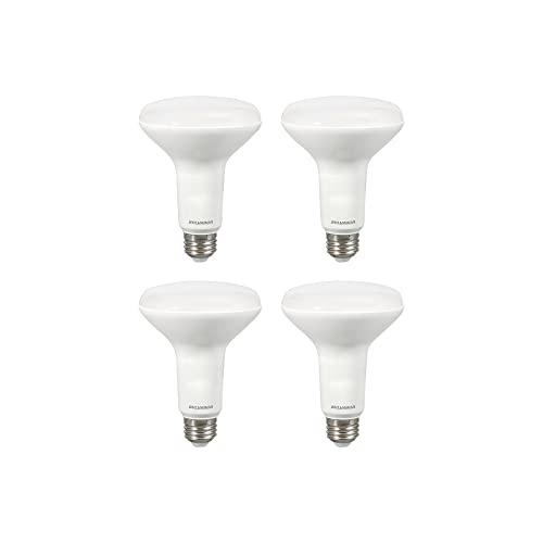 LEDVANCE Sylvania BR30 LED Flood Light Bulb 17W Dimmable Soft White 4 Pack
