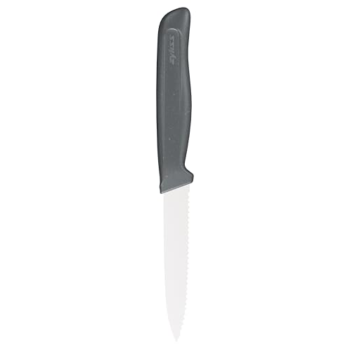 Zyliss 3.9" Serrated Paring Knife - German Steel, Eco-Friendly Handle