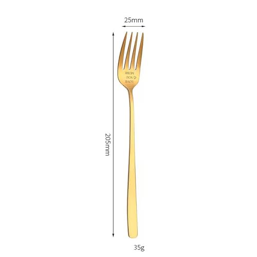 Personalized Stainless Steel Table Forks - Anniversary Gifts for Couples
