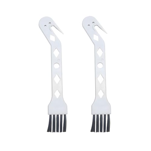 2-Pack White Handheld Vacuum Cleaning Brush for Hair & Dust
