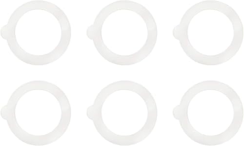 Bormioli Rocco Replacement Rubber Gaskets for Fido Jars, 3.25" Size, 6-Pack