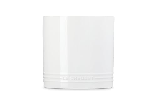 Le Creuset Stoneware Signature Utensil Crock, 2.7 qt., White