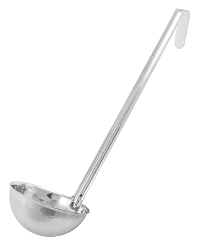 Winco 8-Ounce Stainless Steel Ladle - Professional Food Service Tool, NSF Listed