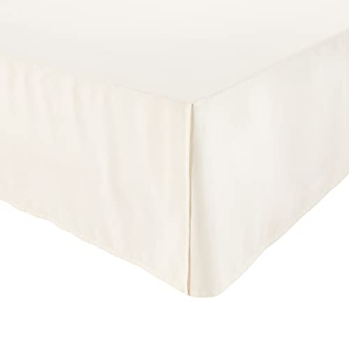 Amazon Basics Lightweight Pleated Bed Skirt - Full Off White