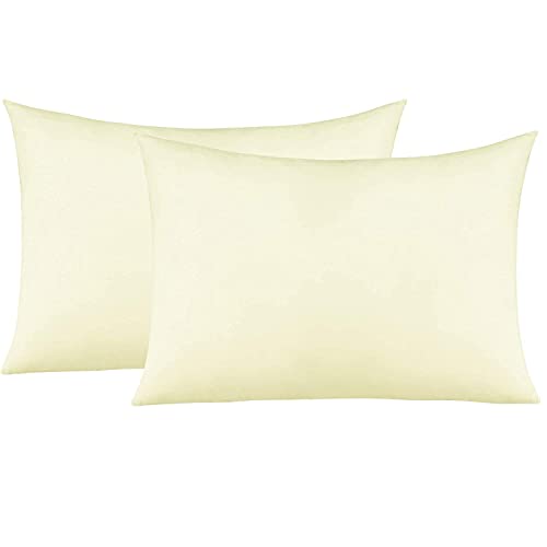 Toddler Travel Pillowcase Set - Dark Beige, 12x16 Inches, Egyptian Cotton