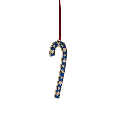 Wallace 2024 Gold-Plated Enamel Candy Cane Ornament - Limited Edition