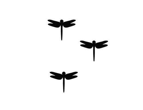 WSQ 3-Pack Dragonfly Screen Door Safety Decals – UV-Resistant Vinyl Stickers