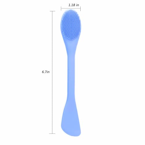 ZORLYS 2-in-1 Silicone Facial Cleansing Brush and Face Mask Applicator, 2-Piece Set