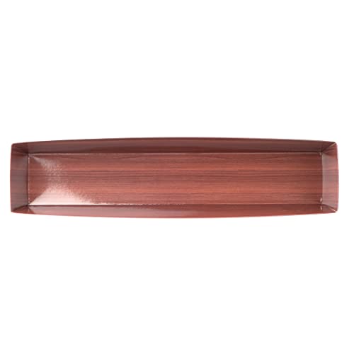 Restaurantware Matsuri Vision 11.2 x 2 x 1.4 Inch Sushi Trays 100 Greaseproof Sushi Packaging Boxes - Lids Sold Separately Disposable Wood Grain Paper Sushi Containers For Appetizers Or Desserts