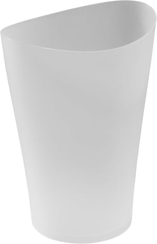 Rubbermaid 2.25 Gallon Clear Wastebasket - Pack of 6 for Bathroom/Vanity