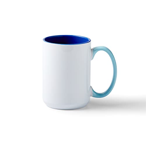 Cricut Beveled Sublimation Mug, 15 Oz Ocean Ceramic Mug (Pack of 4)