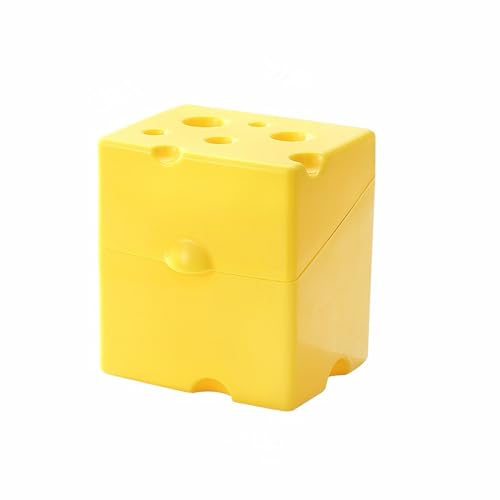 CREHNIL Cheese Slice Storage Container - Yellow ABS Fridge Keeper