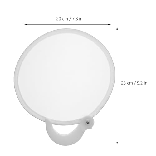 VOSAREA 2pcs Round Folding Fan, 9.24x7.86 Inch Portable Coolers