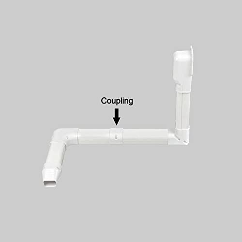 MOOITEK PVC Air Conditioner Line Set Cover Kit - Brown Pipe Hider