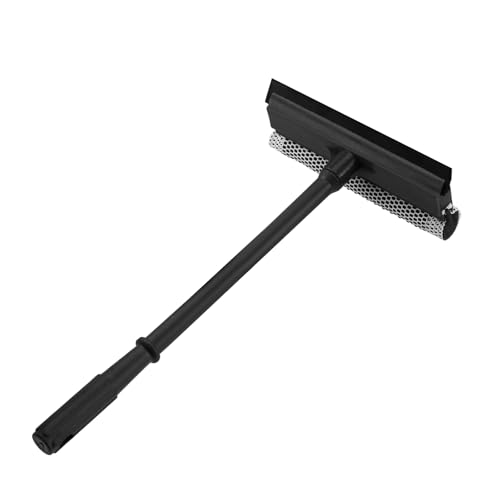 Bryquelin 2-in-1 Window Squeegee with Sponge and 15.9" Stainless Handle