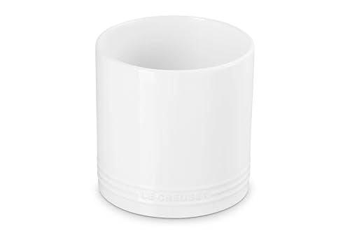 Le Creuset Stoneware Signature Utensil Crock, 2.7 qt., White