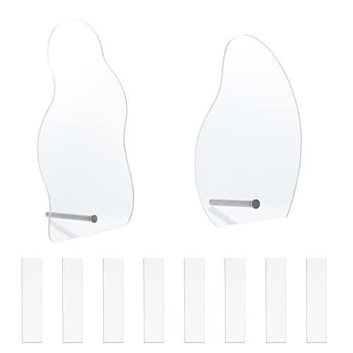 Clear Nail Art Display Board Set - 50pcs Acrylic Practice Tips