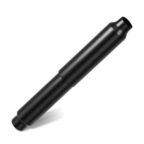 Adjustable Toilet Paper Holder Spring Rod - Black Stainless Steel Replacement