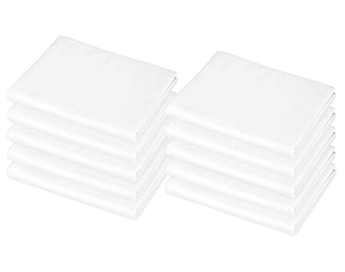 100% Natural Cotton Percale Cot Sheets - 10 Piece Set for Daycare, 23" x 51"