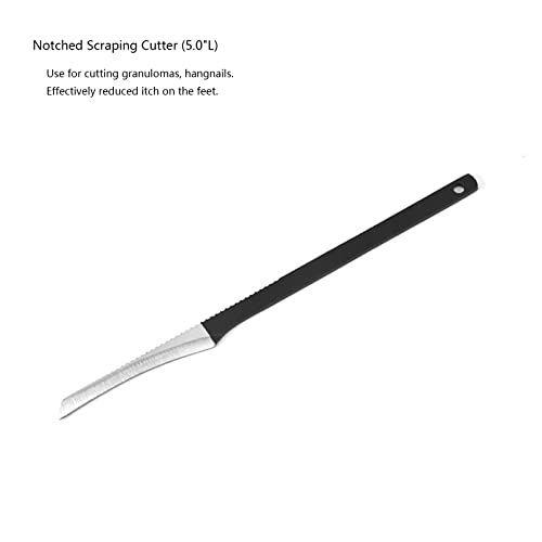 Pedicure Knife Set 3-Piece Stainless Steel Ingrown Toenail Removal and Callus Tool with Storage Bag