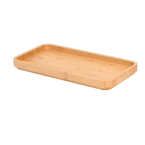 Bamboo Vanity Tray for Bathroom Storage - 11.8 x 6 in